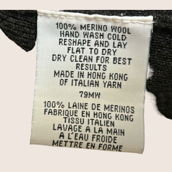 🩶 EILEEN FISHER FINE MERINO REGENERATIVE WOOL CARDIGAN DARK GRAY SMALL - Picture 5 of 11